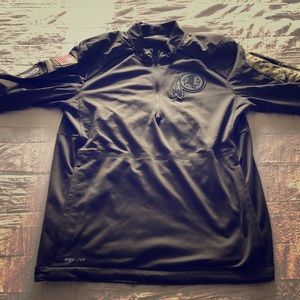 WASHINGTON REDSKINS SALUTE TO SERVICE 1/4 zip up
